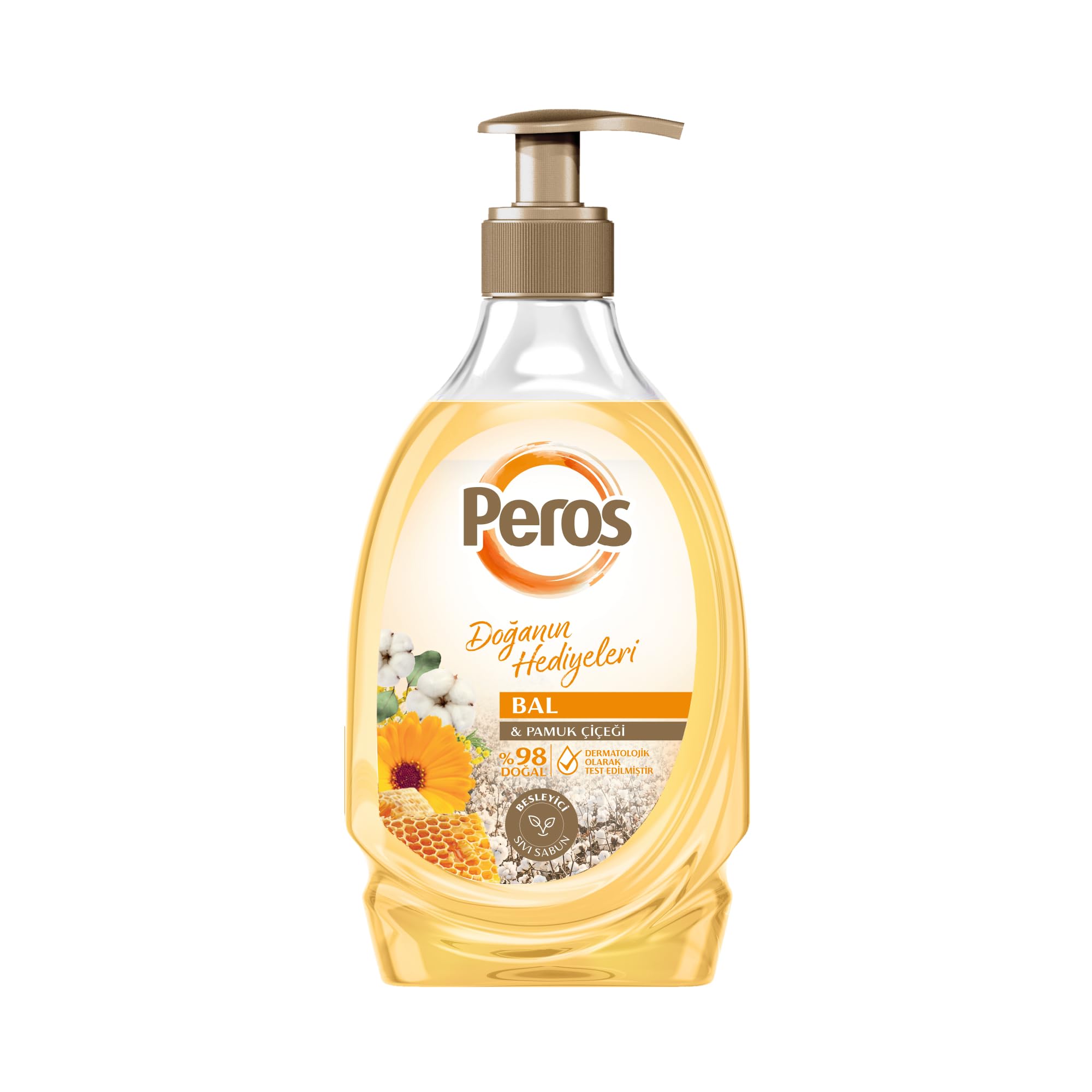 Peros Doğanın Hediyeleri Bal & Pamuk Çiçeği Sıvı Sabun 400 G
