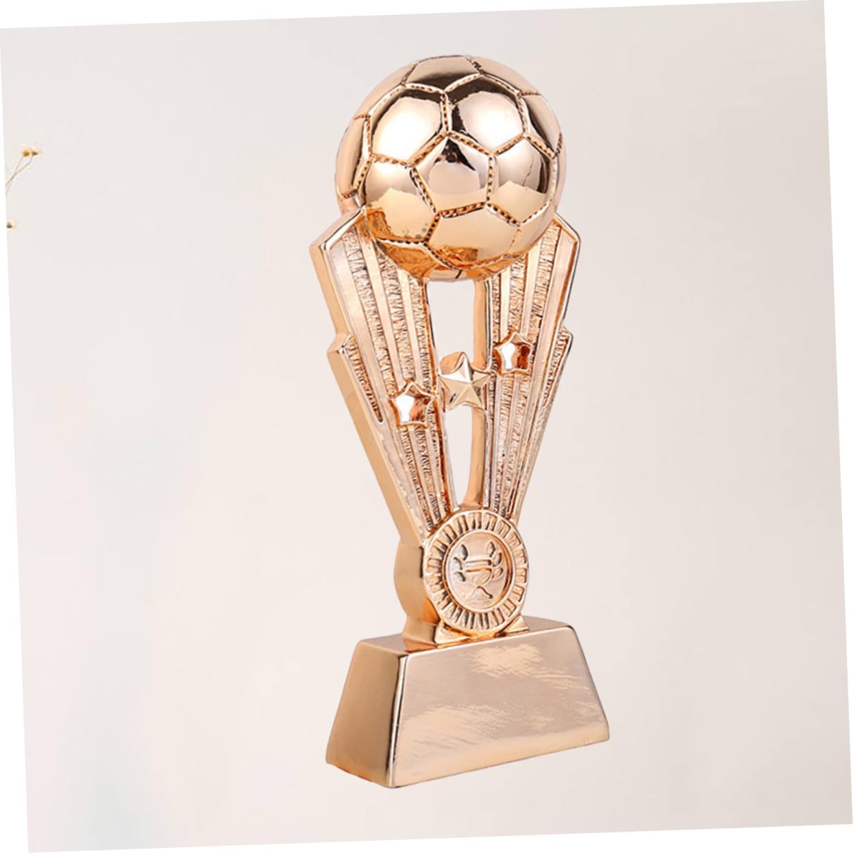 Plating Resin Soccer Trophy Award for Team Recognition Bronze Finish Ideal for School Office and Kindergarten Celebrations