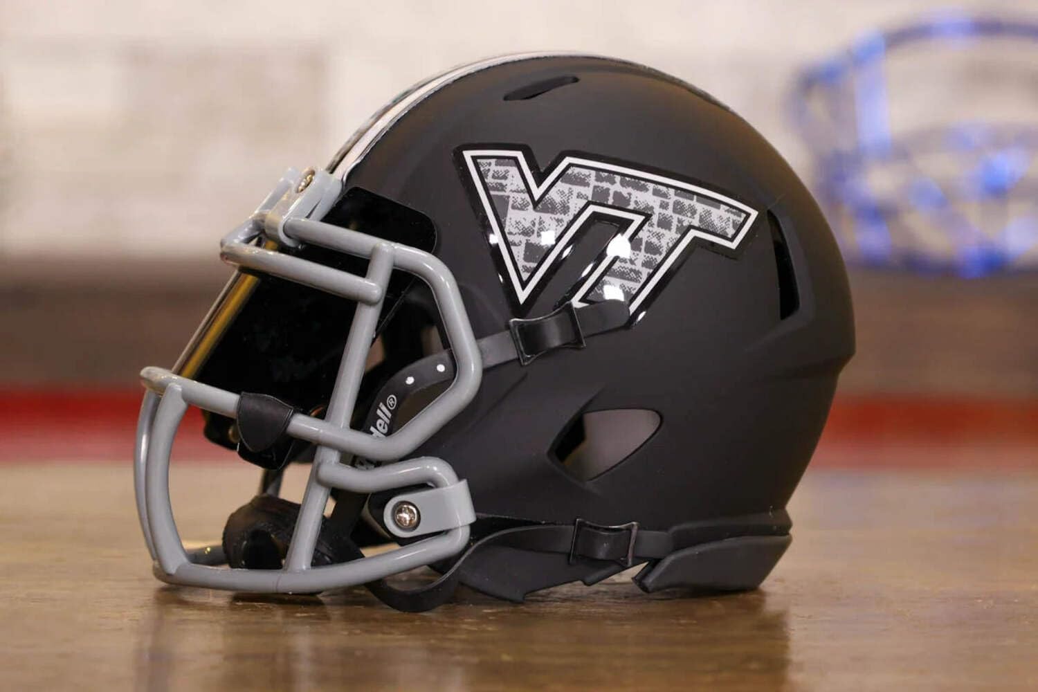 Virginia Tech Collectible Speed Mini Helmet - GG Special Edition - with Free USA Flag Decal - Perfect for Sports Fans and Collectors - Green Gridiron