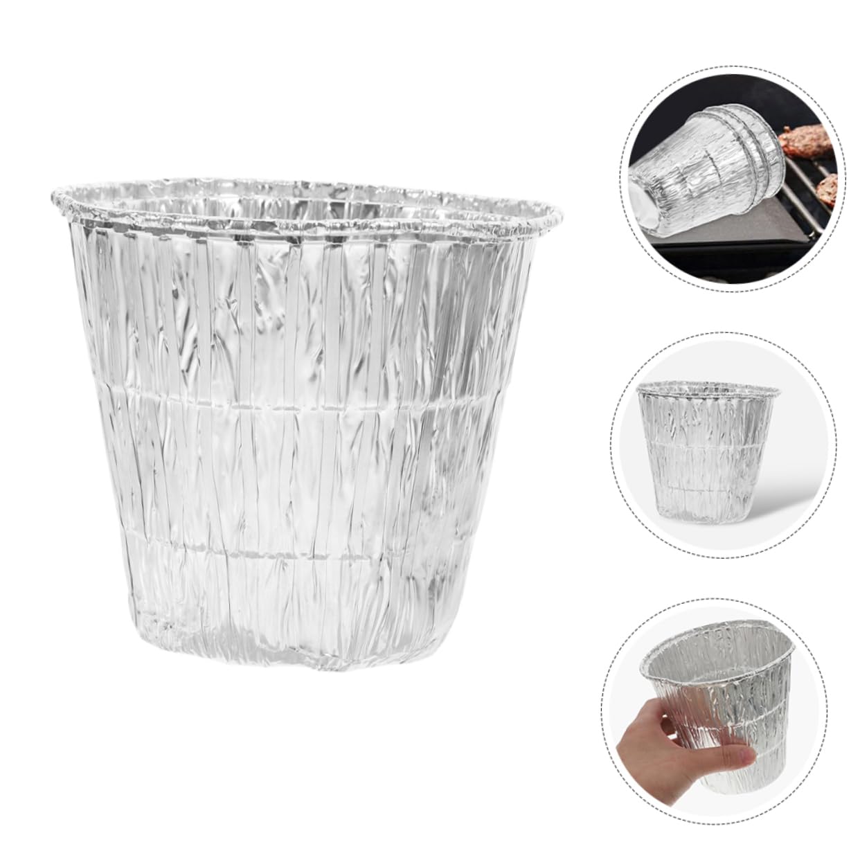 Griglia per Barbecue Portatile, Accessori da Campeggio, Rivestimenti USA e Getta, raccogli-Grasso, Secchiello per Esche: Perfetta per Gli Appassionati di Cucina e grigliate all'aperto.