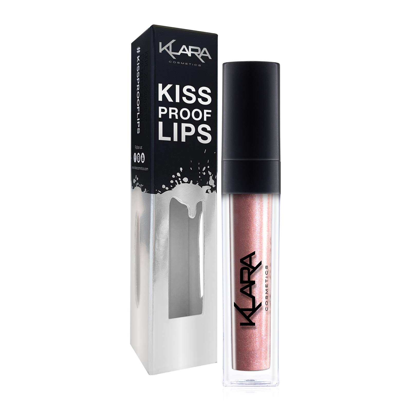 Klara Cosmetics Kiss proof Lipstick 8ml- 26 ROSE GOLD REBEL