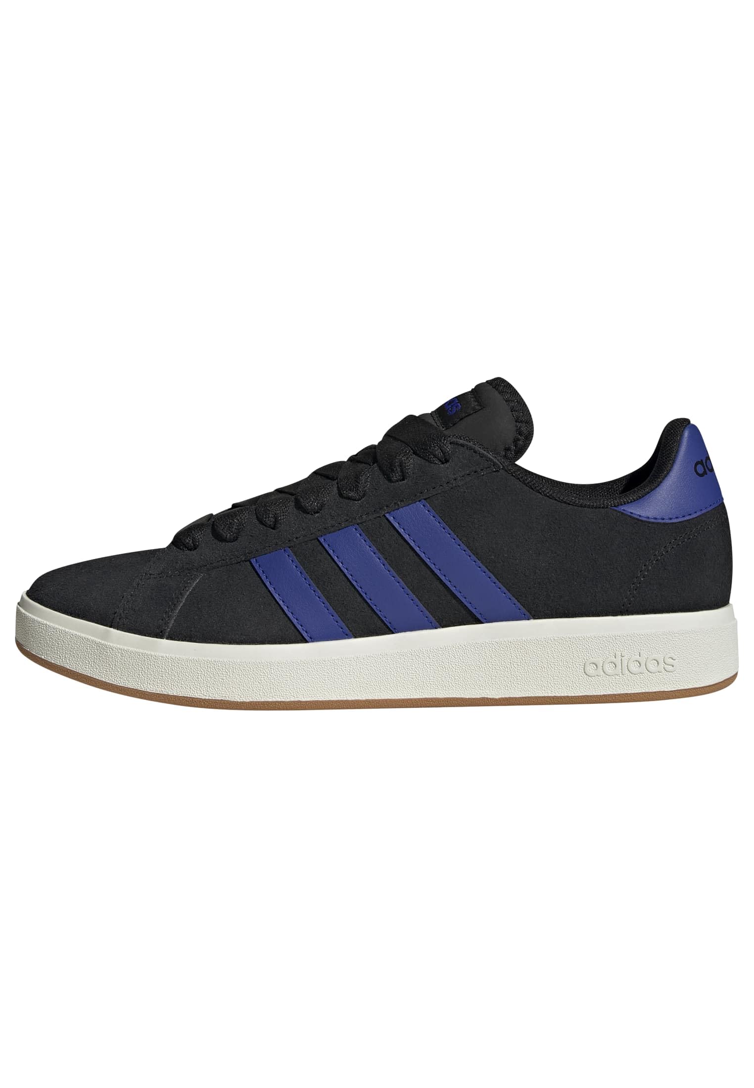 adidas Herren Grand Court Base 00s Shoes, core Black/Lucid blue/GUM10, 47 1/3 EU