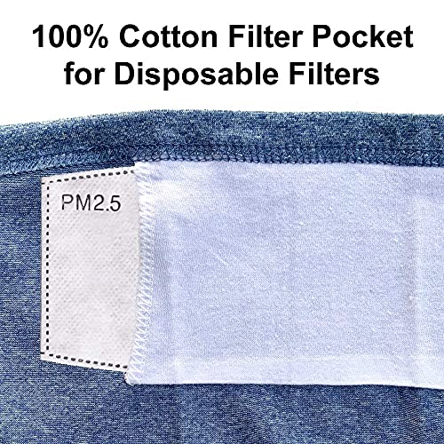 Reusable Neck Gaiter with Filter Insert, Fashionable Cooling Face Covering Bandanas with Adjustable Snaps4