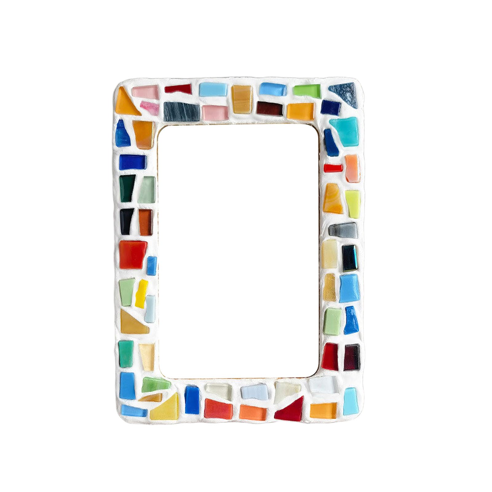 ordinarYone Picture Frame Craft Set With Wooden Frame And Glass Tiles For Home Decoration