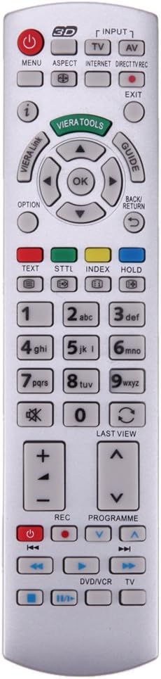 Geeignet für Panasonic Ersatz Fernbedienung für Panasonic N2QAYB000572 ...