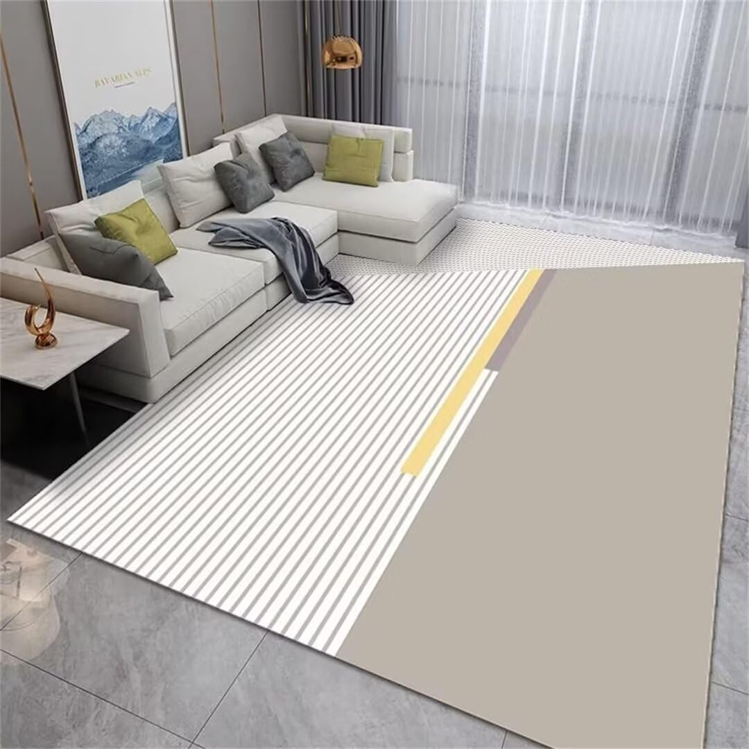Tapis couloir long lavable et blanc pour habiller l'entrée et le salon