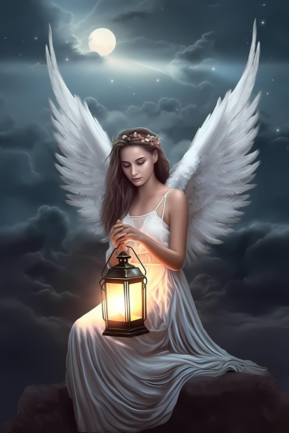 希少　WHITE ANGEL NINJA D WING 5'8 Amazon.com: JOEAUEN White Winged Angel Diamond Painting Kit for