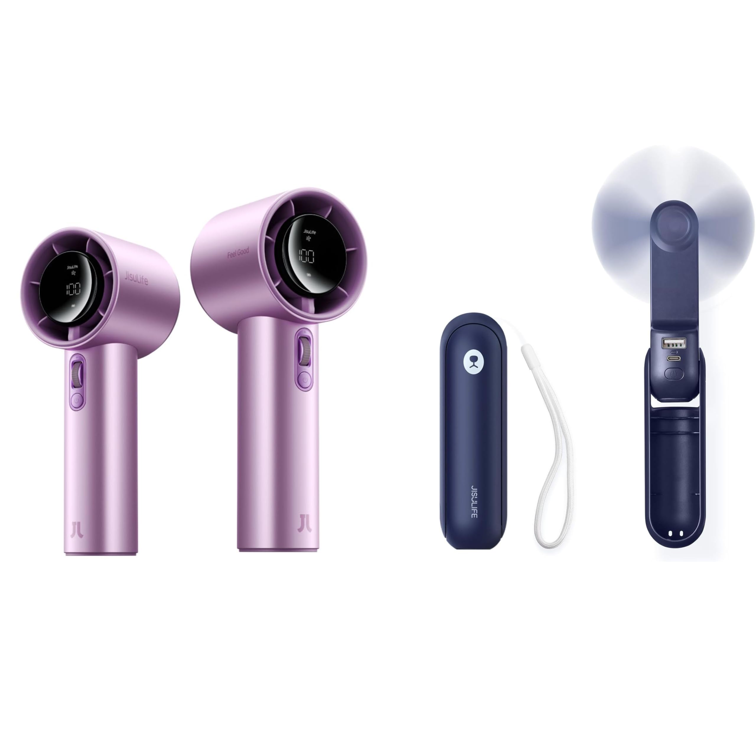 Ventilateur portable JISULIFE 8P design premium et finitions iridescentes