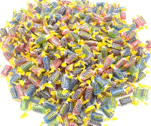 Jolly Rancher - Caramelos duros a granel, 2.5 libras, variedad surtida, dulces duros envueltos individualmente para celebrar, cumpleaños, Halloween,