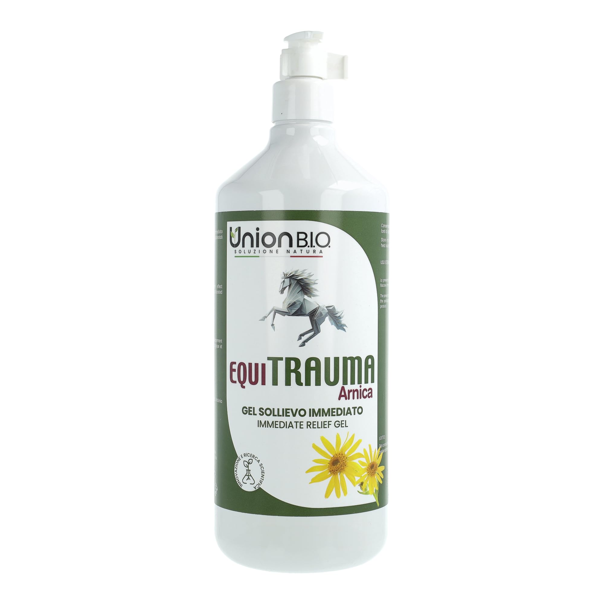 UNION B.I.O. SOLUZIONE NATURA Equitrauma Gel Arnica Montana per Cavalli e Uso Umano 1LT