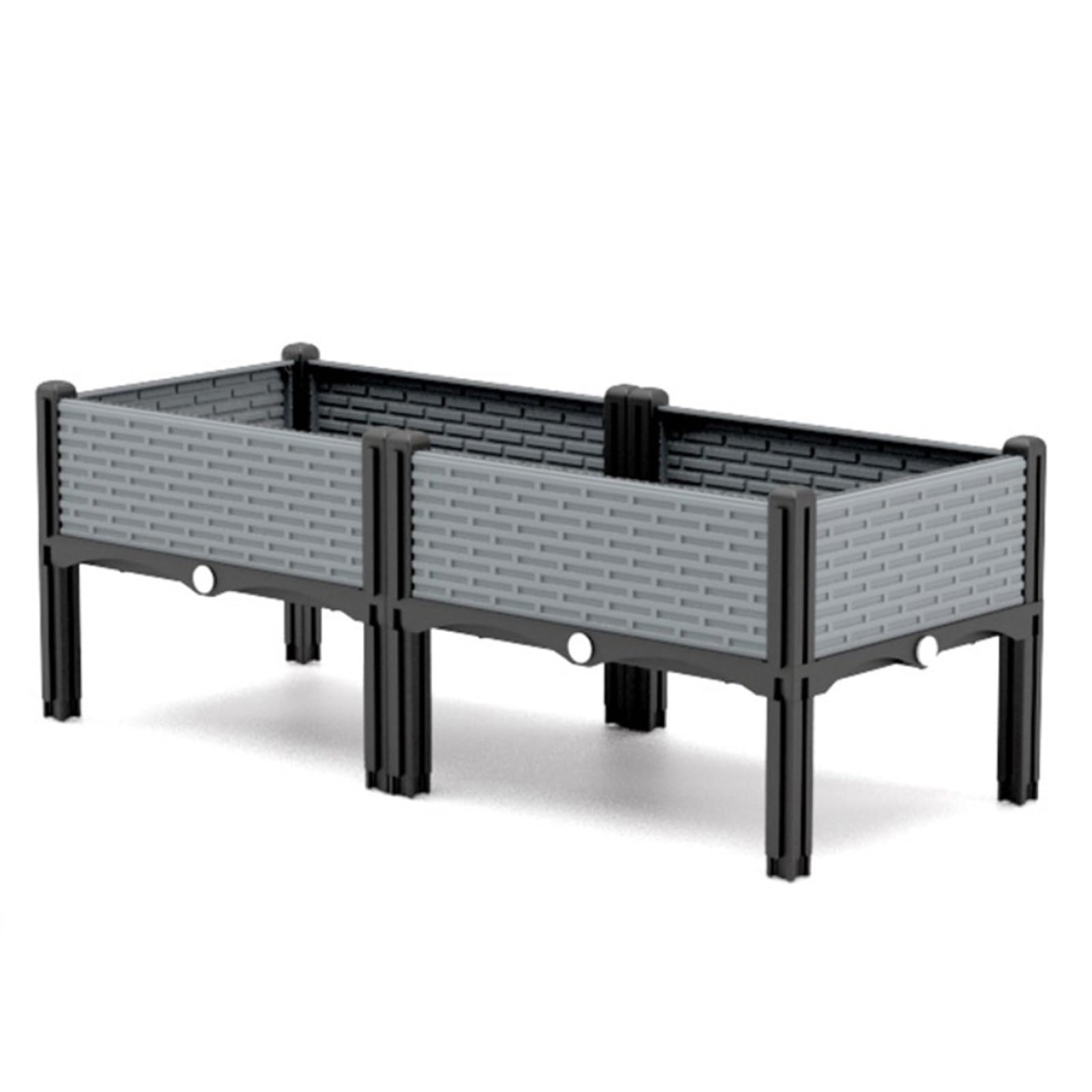 Orto Verticale, Fioriera da Esterno in PP, Fioriere da Giardino Rialzate per Terrazza e Balcone (Profondità Interna 15cm)
