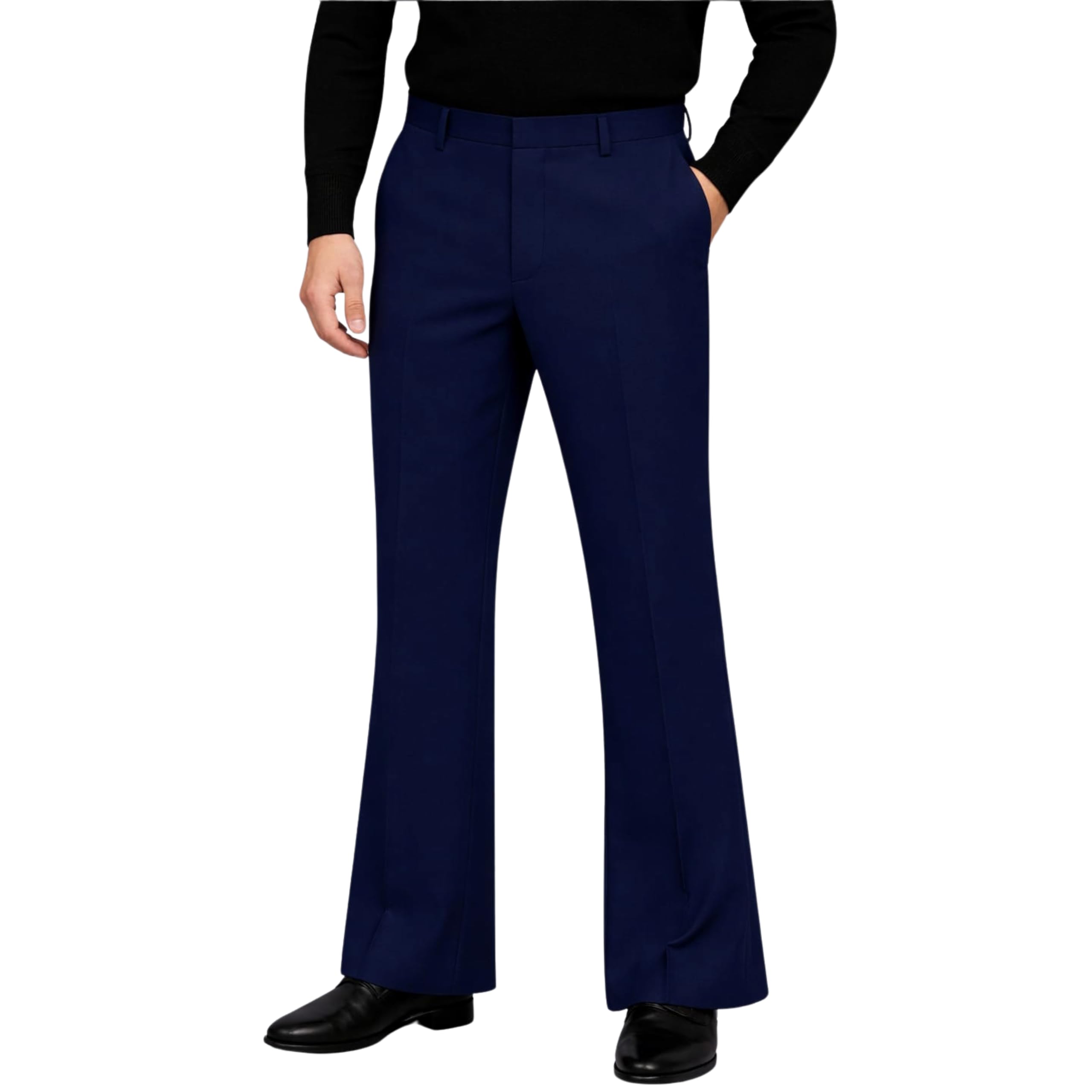 hiluba electric Men’s Office Wear Bell Bottom Trousers | Comfortable Fit Formal Pants | Suitable for Work, Meetings and Everyday Use-picture-24
