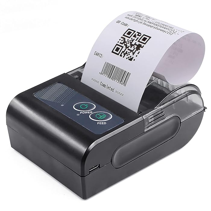 Buy Label Thermal Printer, Wireless BT Shipping Label Printer, Desktop