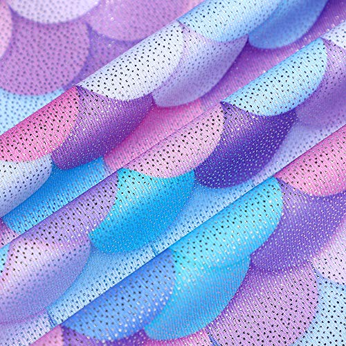 Belovance Leotards For Girls Gymnastics Unicorn Athletic Dance Wear Shiny Rainbow Blue Hotpink thumb #3