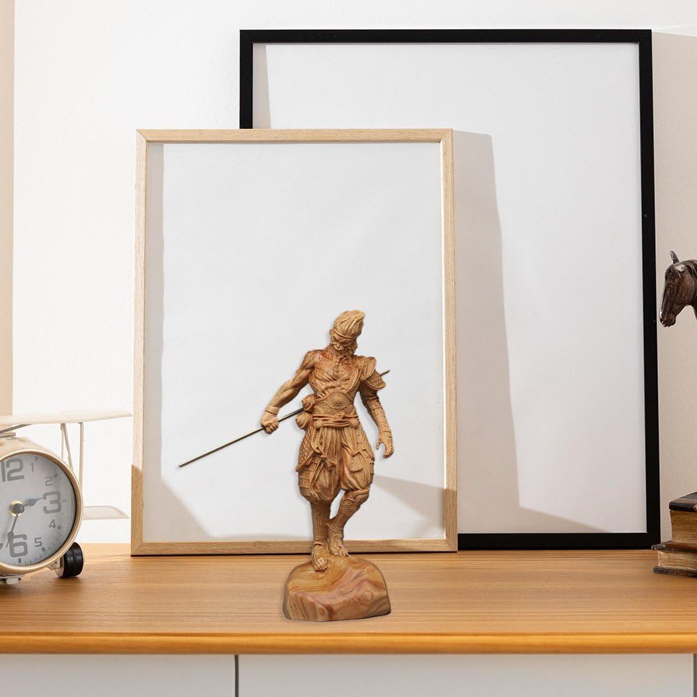 Amazon.co.jp: 悟空像 車の置物 孫悟空 飾り 木彫り 斉天大圣 猿王