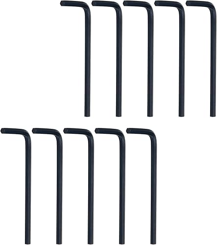 Miniatura 11 de MY MIRONEY Llave hexagonal métrica de 0.669 in Llave hexagonal de plata en forma de L Llave hexagonal Herramienta de reparación plateado