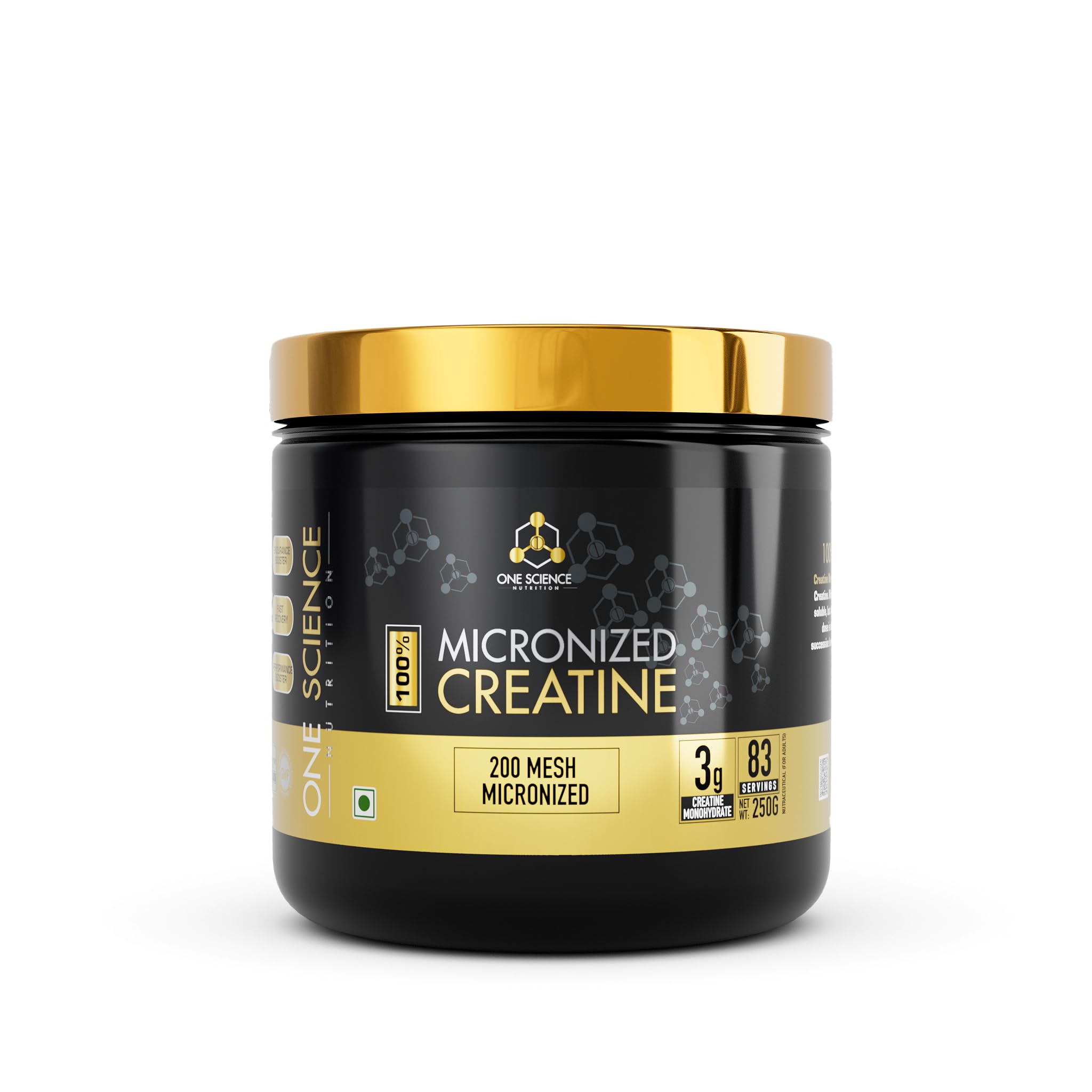 One Science Nutrition Creatine Monohydrate Micronized 250g | 3g Per Serving | Unflavoured-image-24