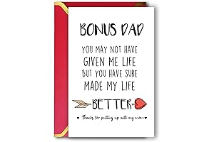 Ziwenhu Fathers Day Card from Stepdaughter