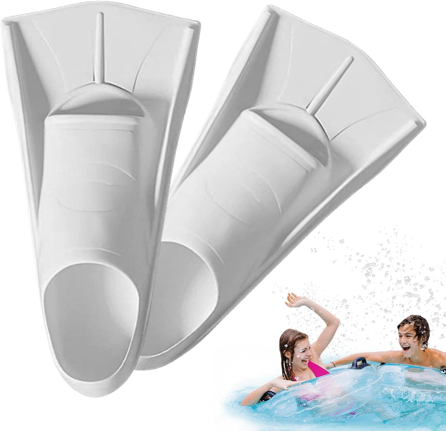 Tauchflossen, Wiederverwendbare Schwimmflosse for den Pool | Tragbare Tauchtrainingsflossen, Schwimmzubehör aus Silikon for Männer, Frauen