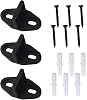 Sliding Door Guide, Floor Guide, Pack of 3, Adjustable, Black