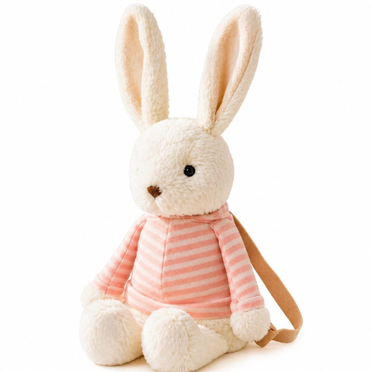 3-in-1 Bunny Plush Backpack for Kids - Play, Store, Carry Soft Toy Bag - Interactive Toddler Daypack for Travel & School-image-45