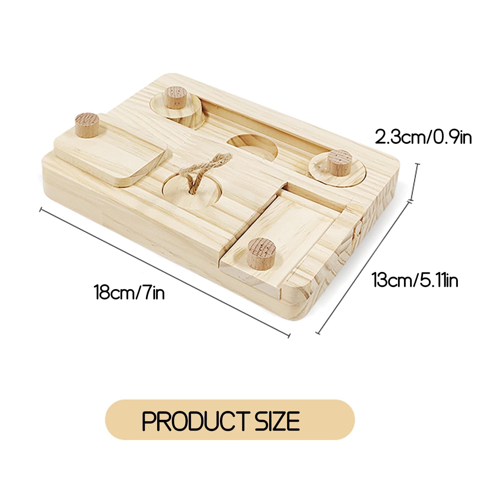 Meerschweinchen Spielzeug 6-in-1 - Holz Futterspielzeug Für Kleintiere