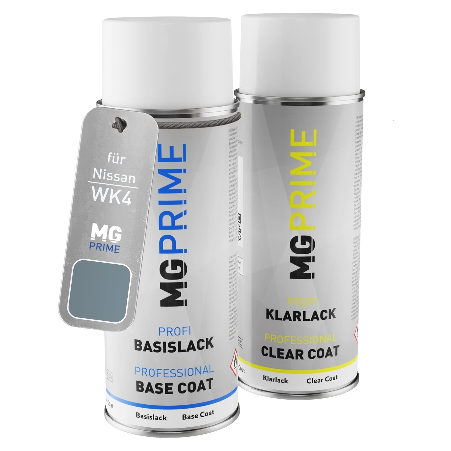 MG PRIME Car paint Spray can set for Nissan WK4 Lappish Grey/Lapis Grey Base coat clear coat spray can 400ml