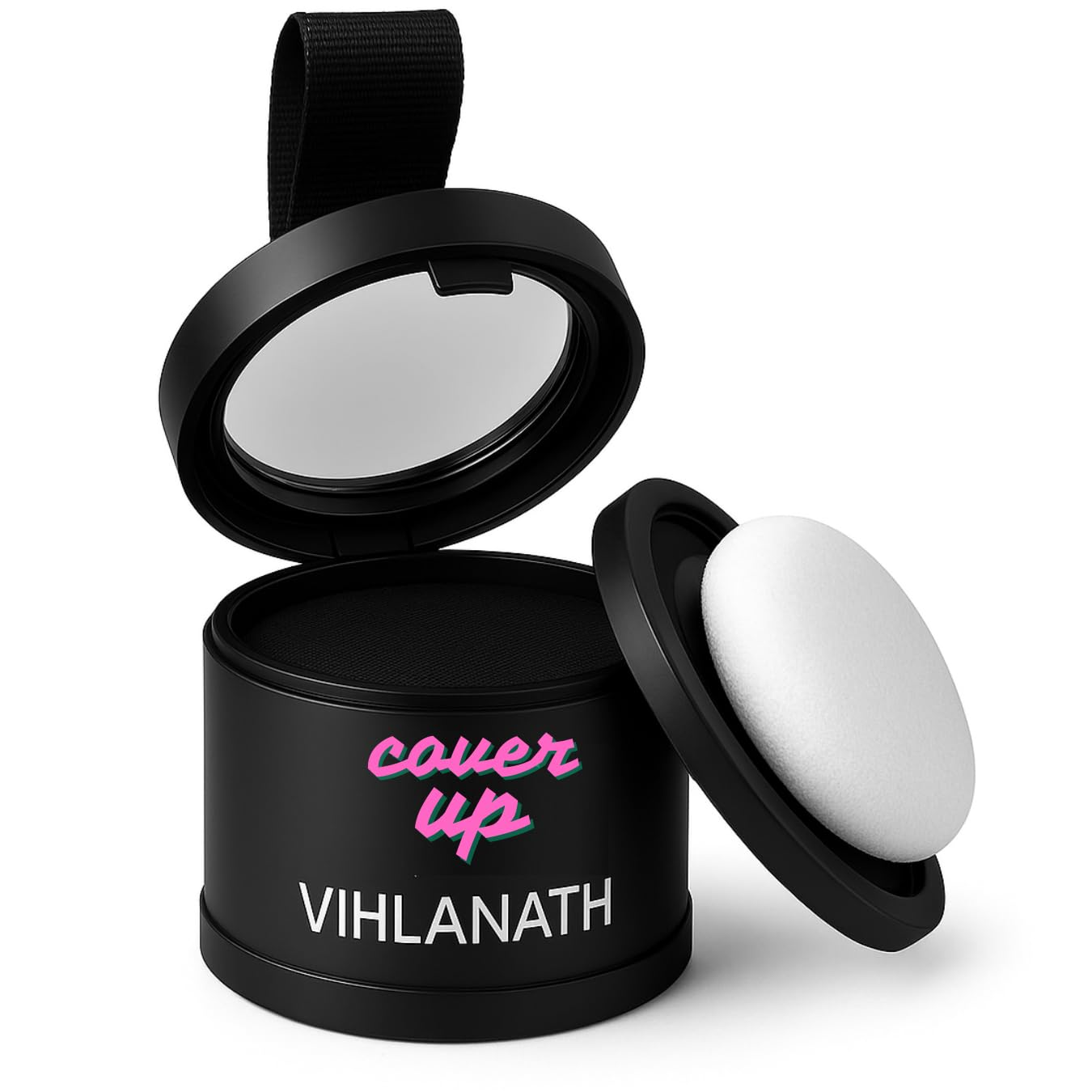 Natural Hairline Powder, Hair Shading Sponge Pen, Hairline Shadow Powder Stick, Quick Root Touch-Up Eyebrow Stamp Root Cover Up Hairline Black Root Touchup 4gm For Women And Men (BLACK, 4G)