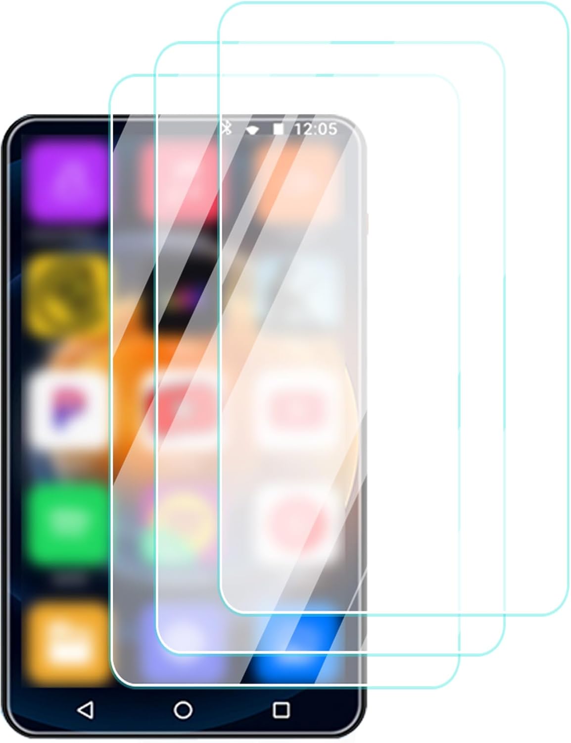 Screen Protector for Ninsiden M400BK-144G 4″ HD Full Touch Screen MP3 Player, High-definition Scratch Resistant Film,HD Clear,Bubble Free with Easy Installation Kit, 3 Pack
