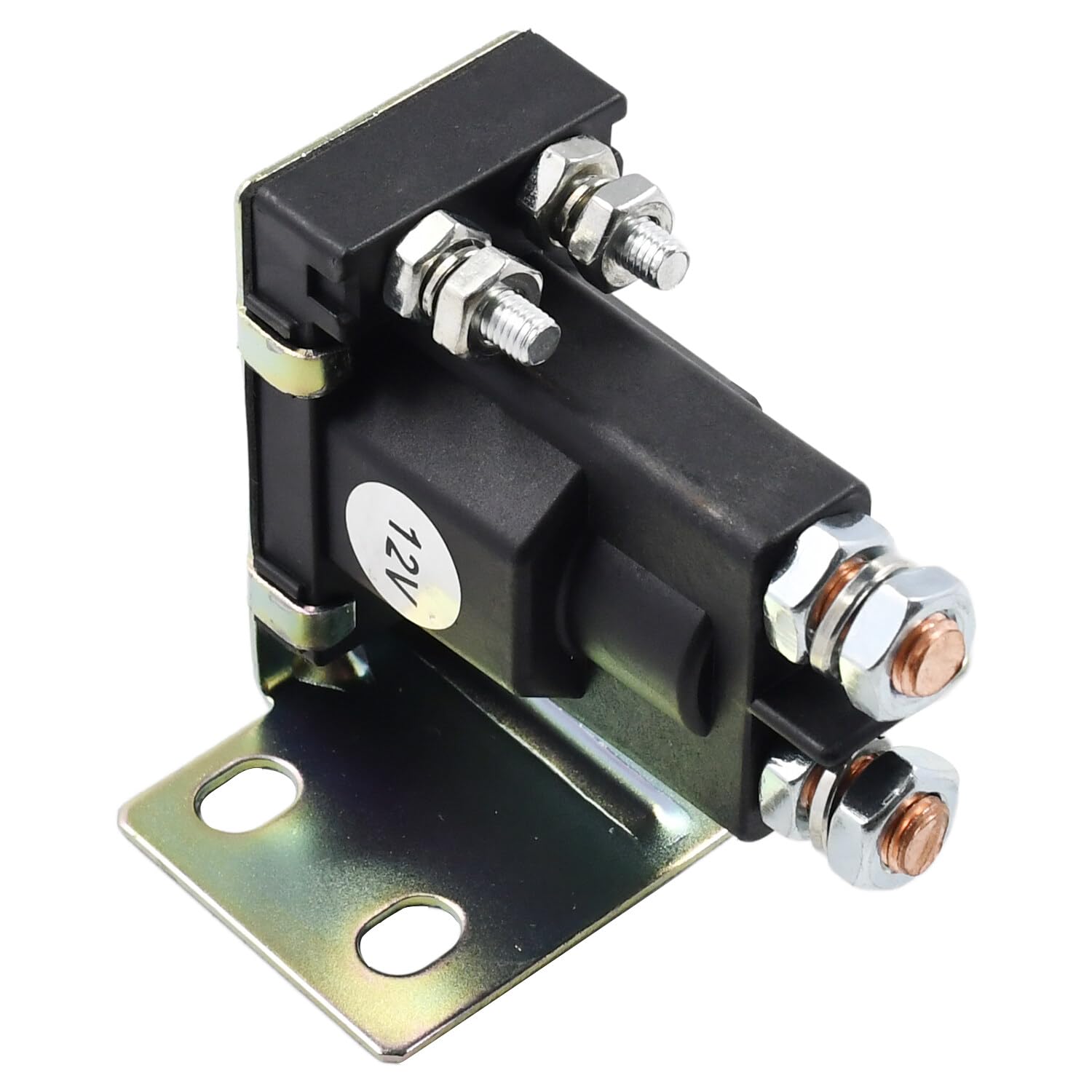 Solénoïde de démarreur 12 V 4 bornes AM104036 27153-G01 27153G01 compatible avec tondeuse autoportée John Deere GX75 GX95 R70 R92 R72 RX95 SX95 RX75 Compatible avec EZGO 1994 UP Gas TXT