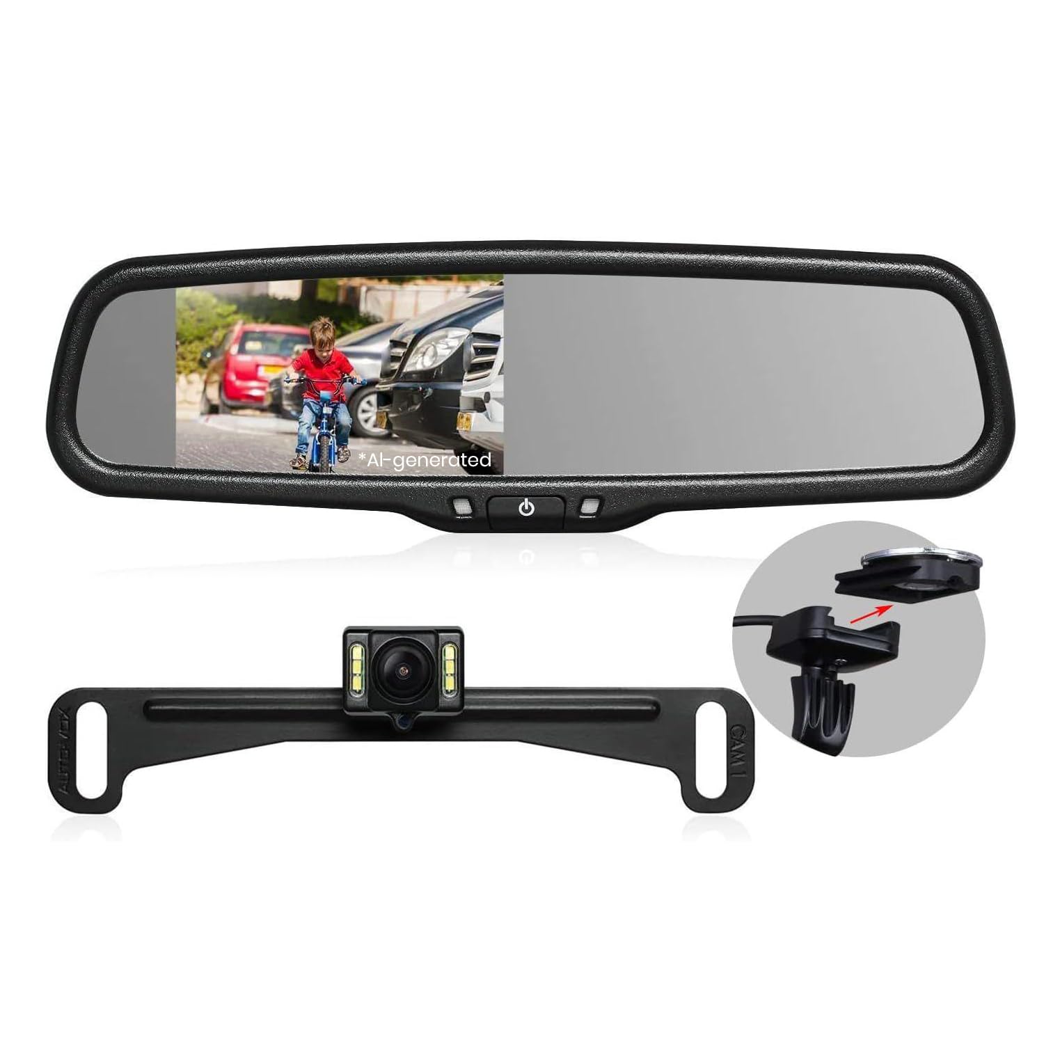 Amazon.com: AUTO-VOX OEM Rear View Mirror Camera with 4.3” Monitor