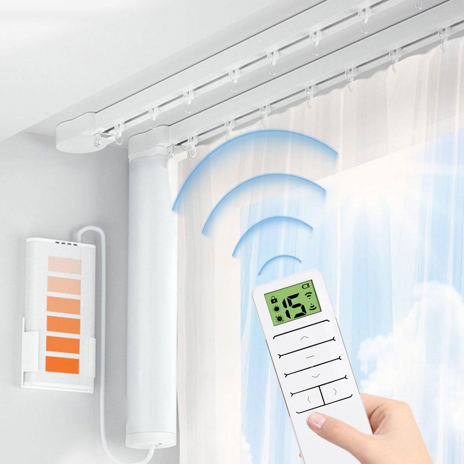 Telecomando per Tende Telecomando Elettrico per Sistema di tendaggi Controller Motore per Tende elettriche per Tende da Balcone per Camera da Letto