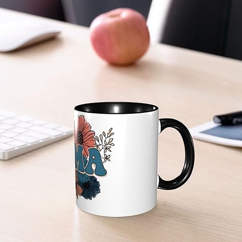Miniatura 8 de Taza de café floral para el día de la madre, tazas de té, tazas de café, tazas de café de cerámica para mujeres y hombres, oficina, hogar, regalo