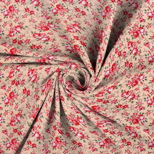 Image of la' amour Cotton 220 TC Flat Double Bed Bedsheets for Summer Breathable | Wrinklefree (Size- 228 x 230 Cm) with 2 Pillow Covers (Size-17 X 27 Inches, Floral, Multicolour Pink & White)