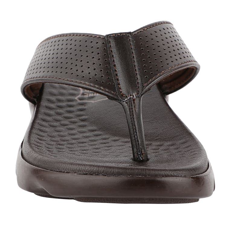 Image of Medifeet Broad Strap Cushioned Leather Slippers for Women