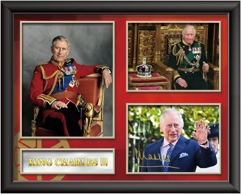 King Charles III Coronation Signed Poster Autograph Photo Picture 10x8 Inch Unframed Decorations Gifts Memorabilia