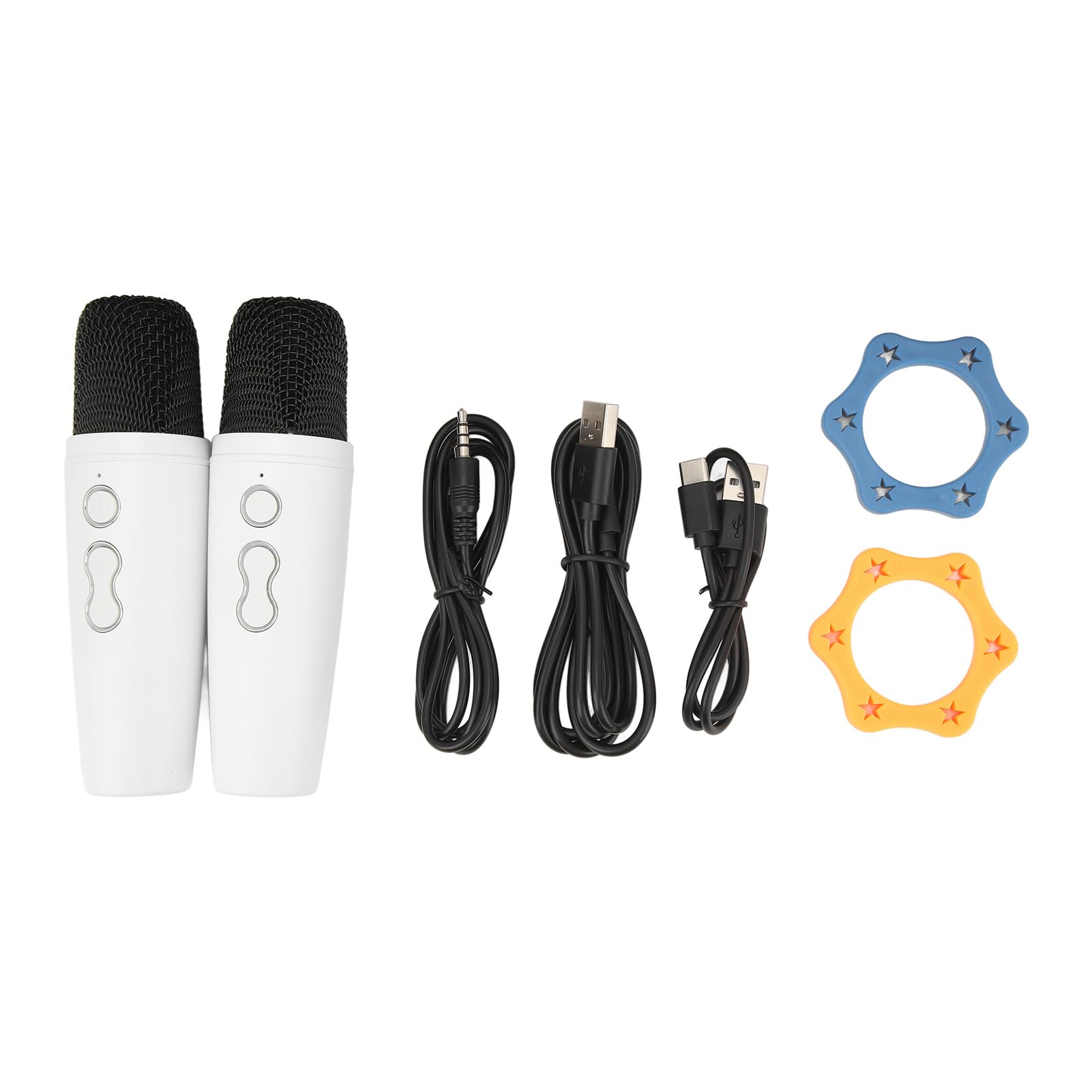 Macchina per Karaoke Microfoni Portatili Bluetooth Doppi Esperienza Sonora Coinvolgente per Feste in Casa, Matrimoni, Campeggi