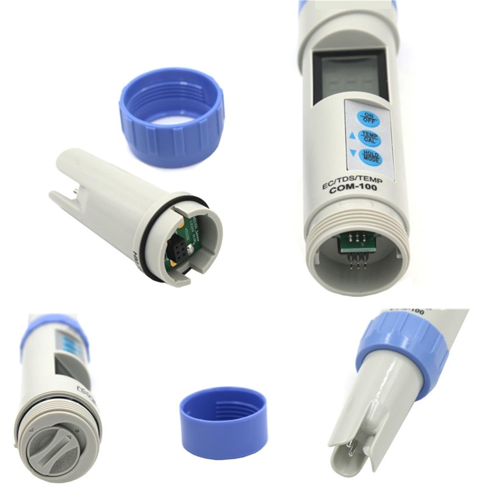 Probador de Agua, Analizador de CE Profesional, medidor de TDS, comprobador de Temperatura con calibración automática y retención de Datos, Herramientas de medición for Piscinas.