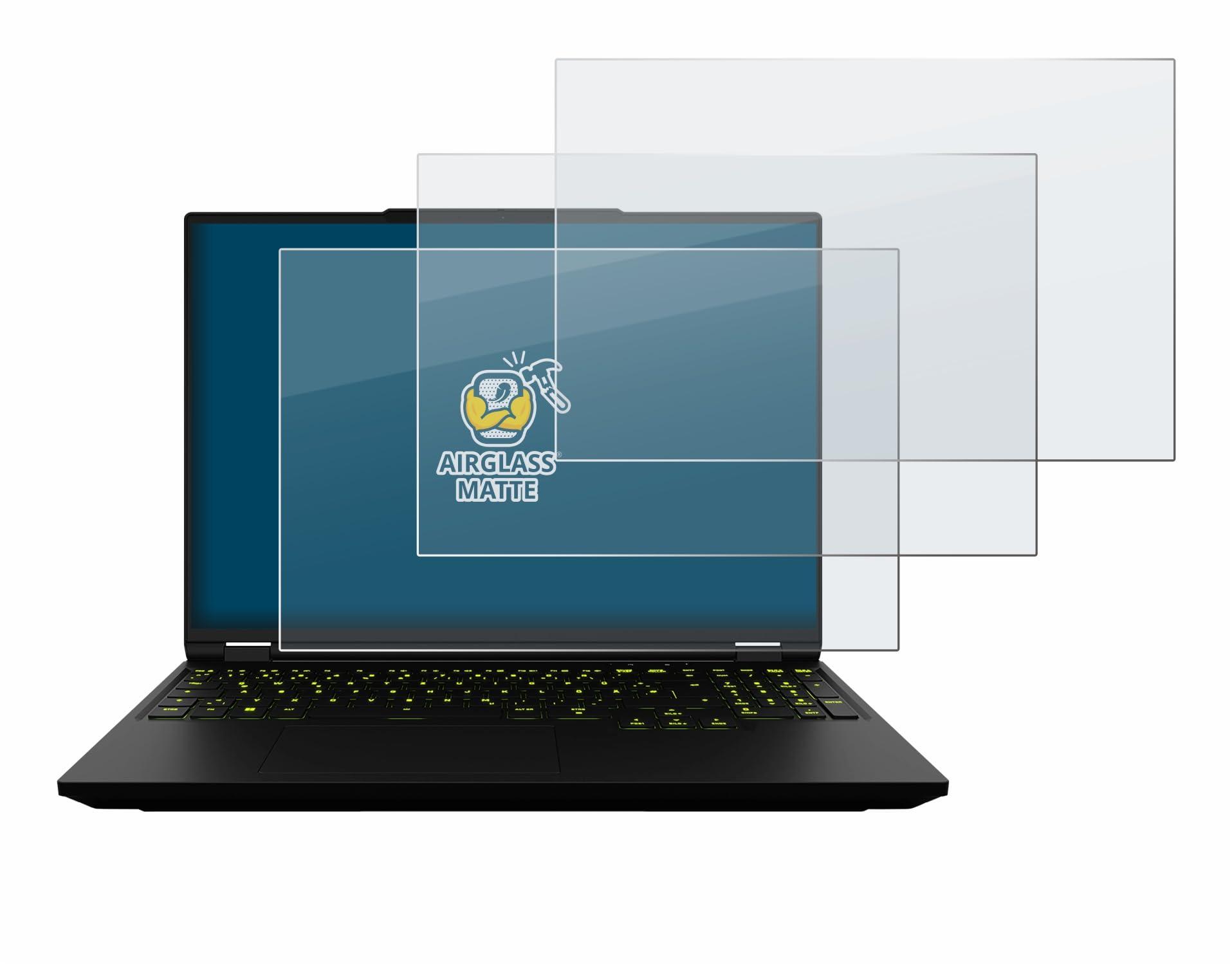 BROTECT 3 Unidades Lámina Cristales para XMG Neo 16 | Mate Protección Pantalla Made in Germany, Anti-Reflejos Dureza 9H Anti-Arañazos