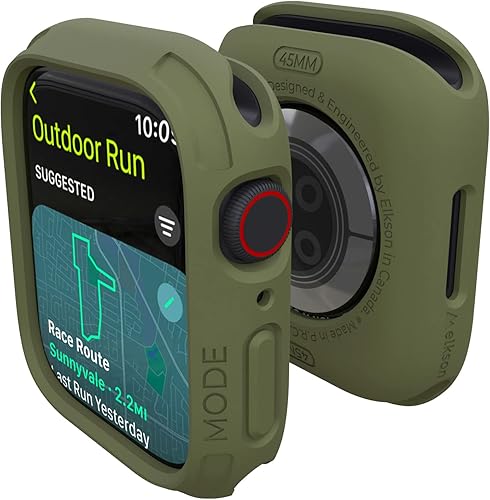 Miniatura 8 de elkson Compatible con Apple Watch 46mm Carcasa Bumper, Quattro Series Carcasa Resistente para Apple Watch y iWatch Series 11 10, Funda Protectora