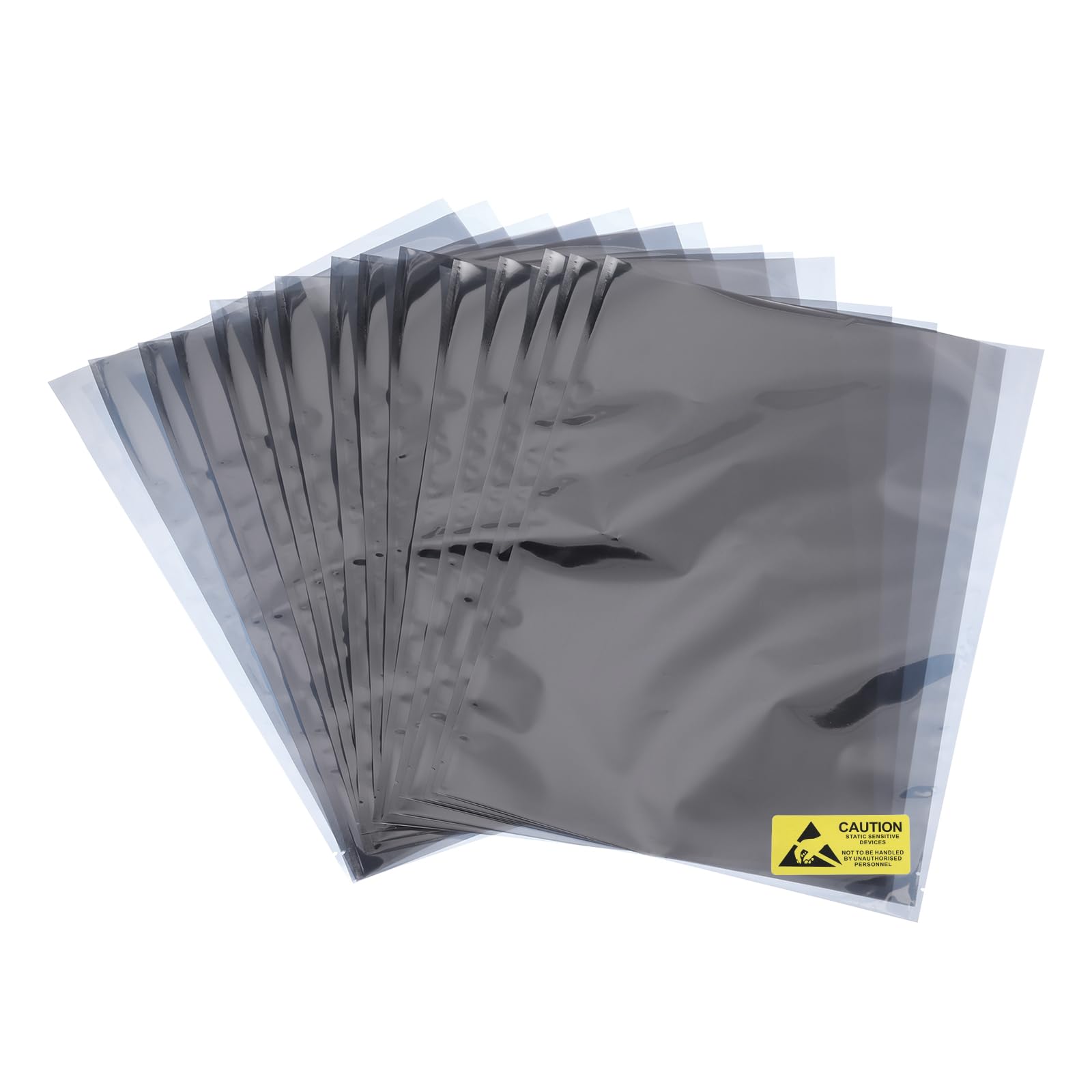 MECCANIXITY 15Pcs Anti Static Bags ESD Shielding Bag Flat Open Top Anti Static Bag for Electronic Devices 11.8x15.7 Inch(300 * 400mm)