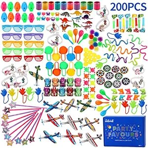 Bulk Party Bag Filler Toys for Kids, 200 stks Verjaardag Loot Bag Fillers, Party Game Prijzen, School Rewards Gifts (200…