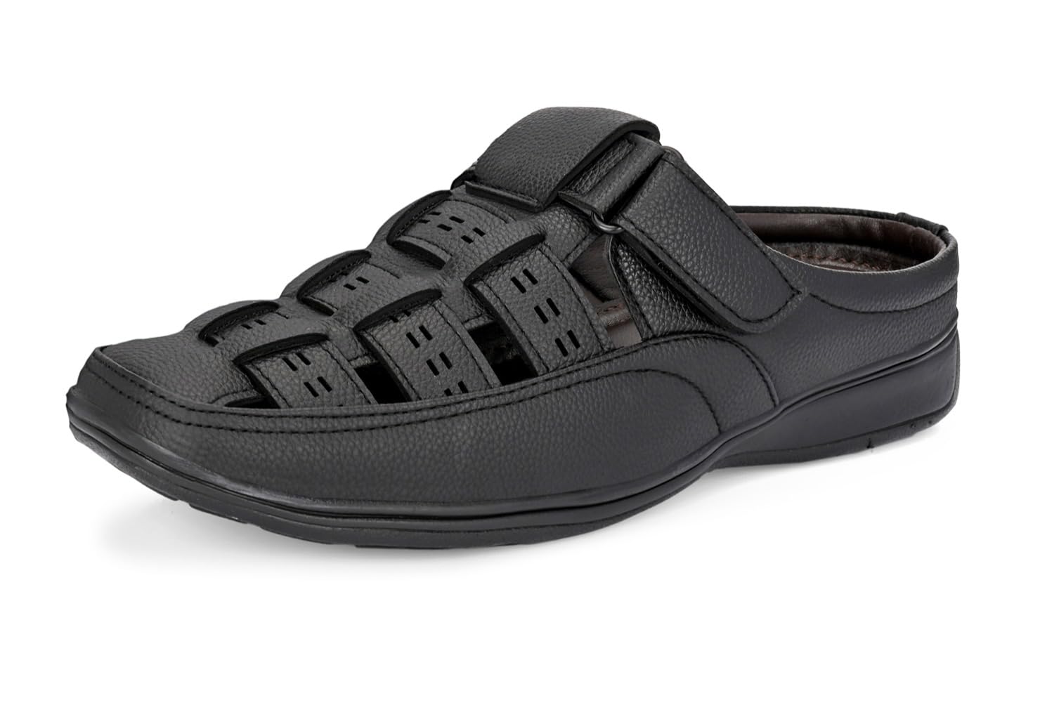 Leather Backless Sandals for Men | Casual Open Half Sandal Footwear