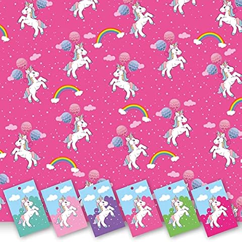 Absolutely Yours Pink Unicorn Gift Wrap Cover