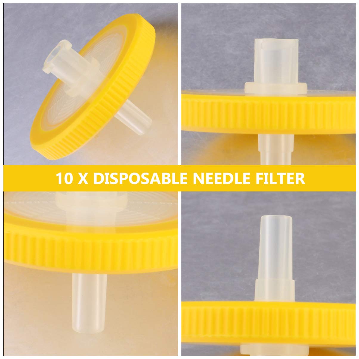 iplusmile Lot de 10 filtres à injection stériles pour injecteur jetable 0 22 à 33 mm