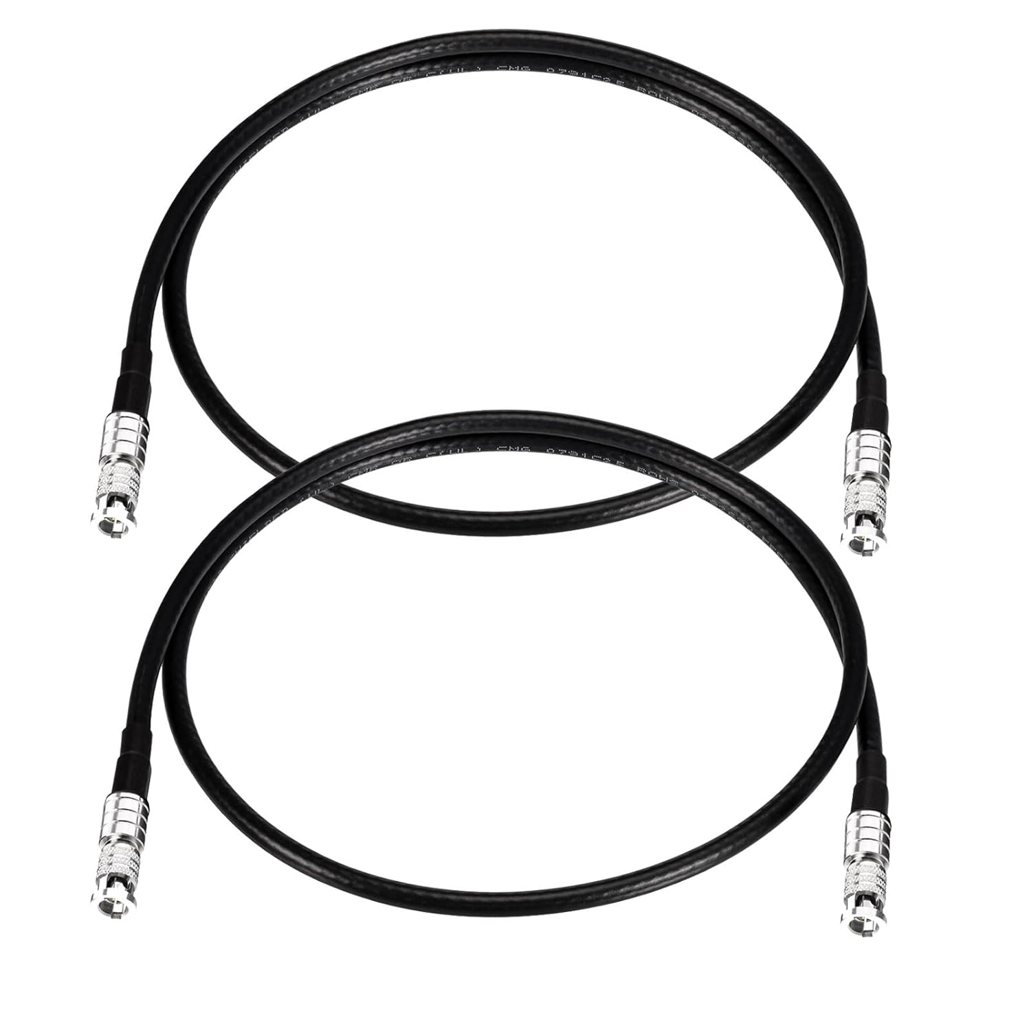 Superbat HDBNC Male to HDBNC Male Cable 75 Ohm Precision Flexible Belden 1855A Cable Broadcast-Grade Supports 3G/6G/12G-SDI, for Camera Router Video Switcher (12inch,2-Pack)