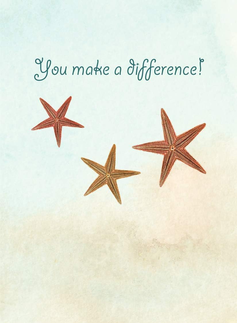 Starfish Poem Story 50 Laminated Cards for People Who Make a Difference Inspirational Appreciation Recognition Acknowledgement