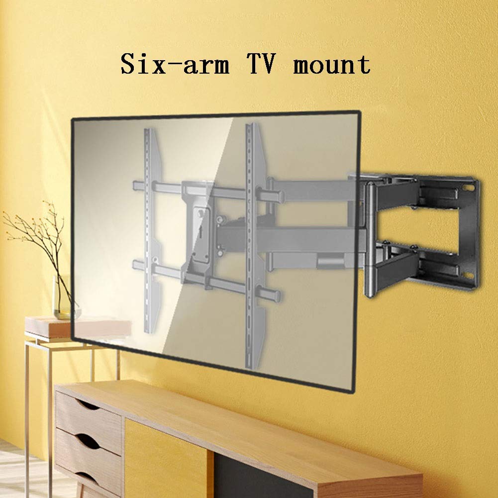 Supporto TV Portatile da Parete, Girevole e inclinabile, per TV o Monitor LED LCD da 50-100 Pollici, Piatti e curvi, Fino a 120 kg, VESA Max. 600 x 800/200 x 200 mm.