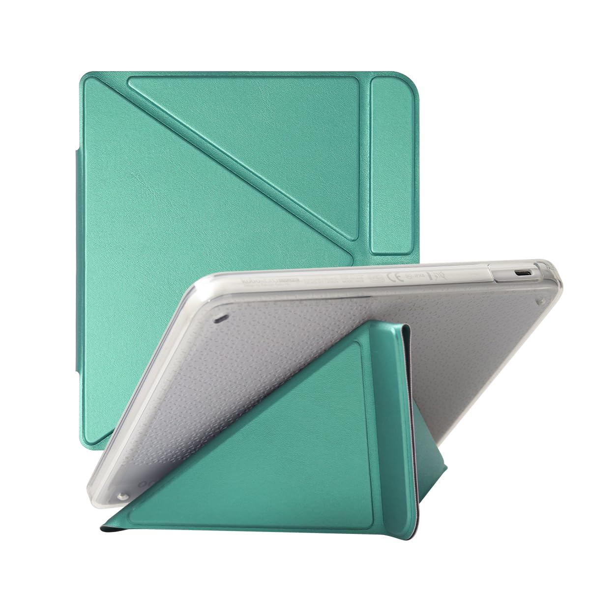 Tablet Schutzhülle Slim Case für Kobo Libra Color (2024)/Libra 2 (2021) 7 Zoll eReader, TPU Leder Hülle Slim Smart Folio Schutzhülle mit Magnetverschluss und Standfunktion (Grün)