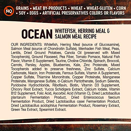 Wellness Core Grain-Free High-Protein Dry Dog Food, Natural Ingredients, Made In Usa With Real Meat, All Breeds, For Adult Dogs (Ocean Whitefish, Herring & Salmon, 26-Pound Bag) #TOP4